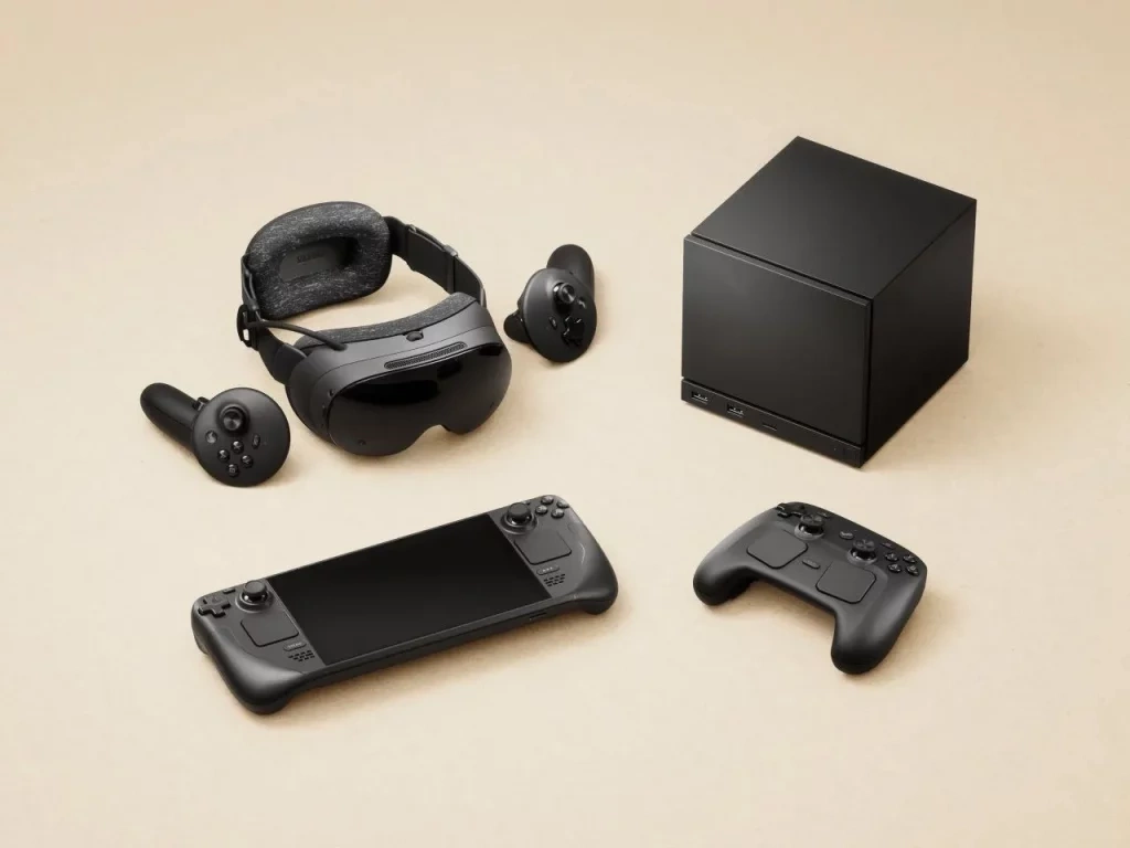 Valve представили три новых устройства: геймпад, VR-шлем и Steam Machine